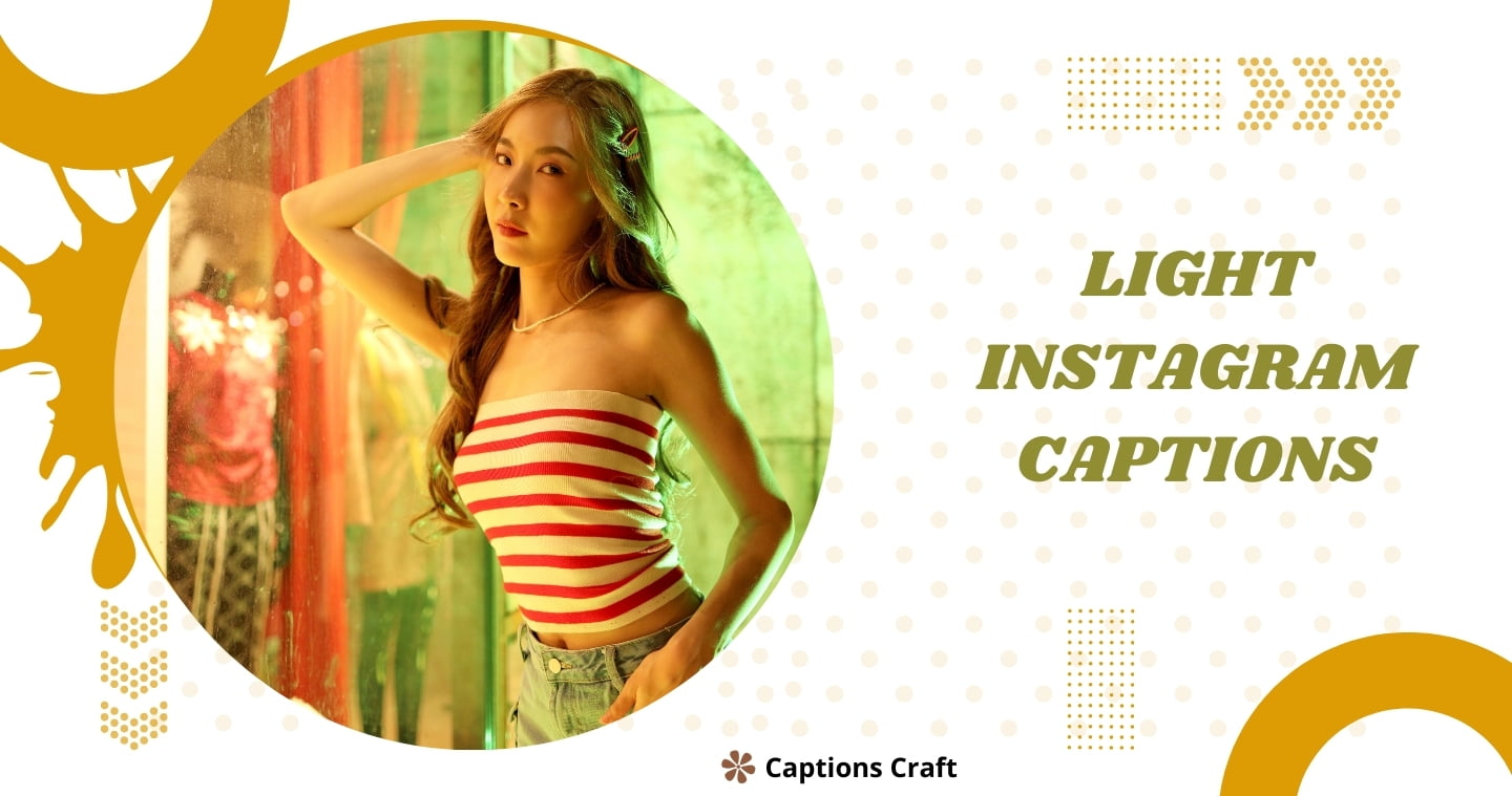 Engaging Instagram captions that bring a bright and cheerful vibe to your posts.