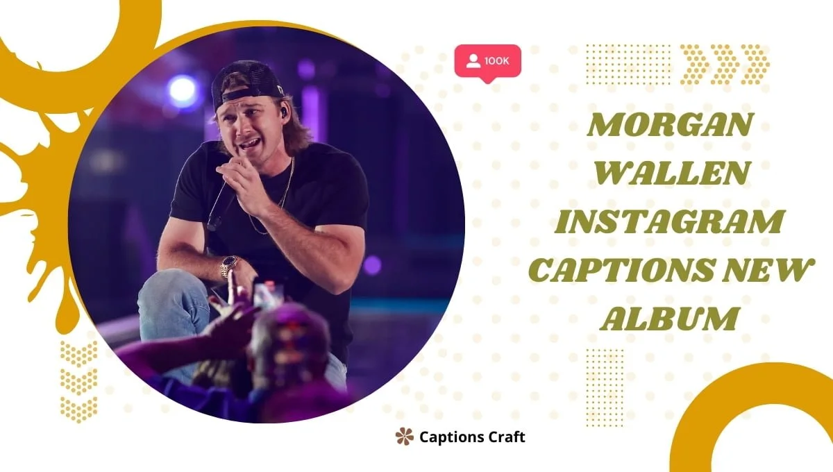 Morgan Wallen's Instagram post showcasing his new album with captivating captions.