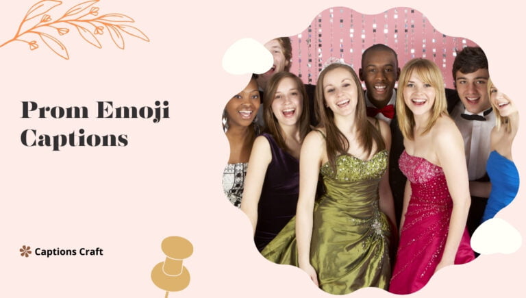 prom emoji captions