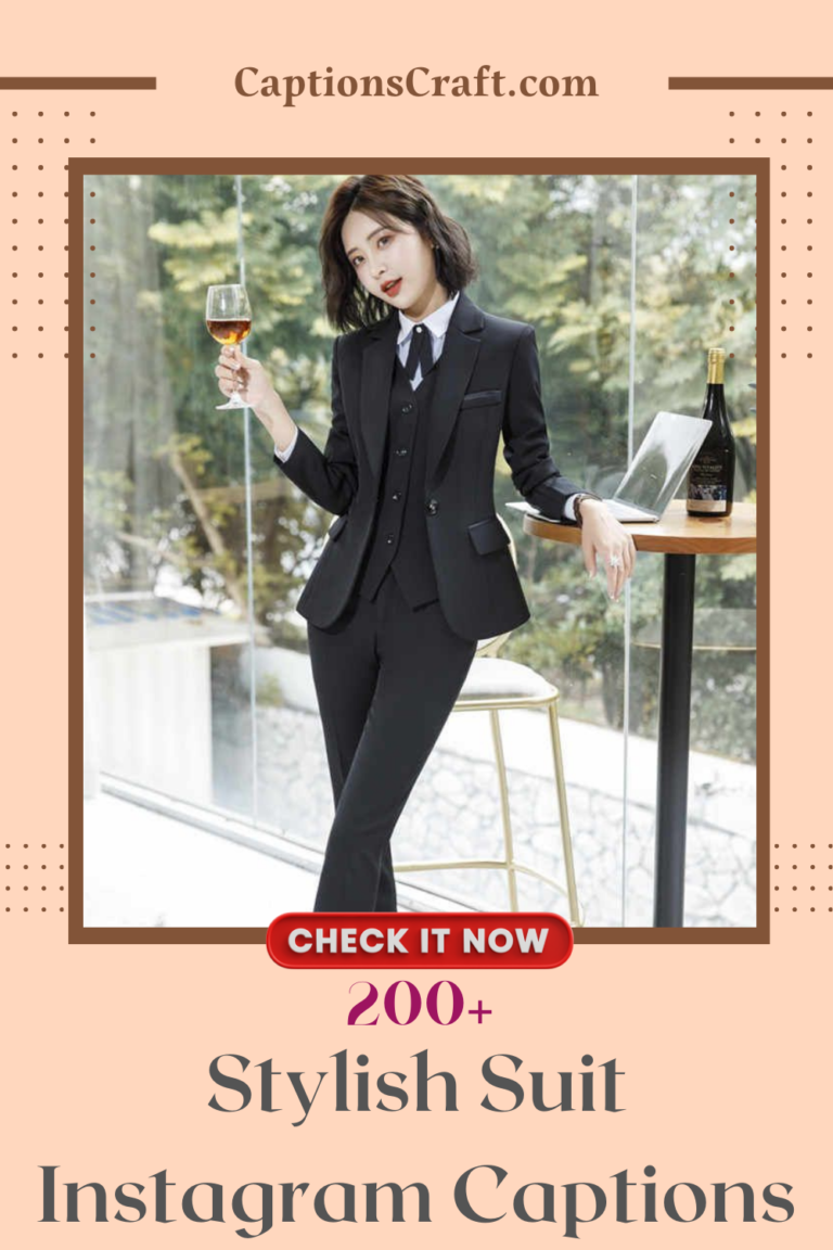 200+ Suave Suit Captions To Upgrade Your Instagram Style!