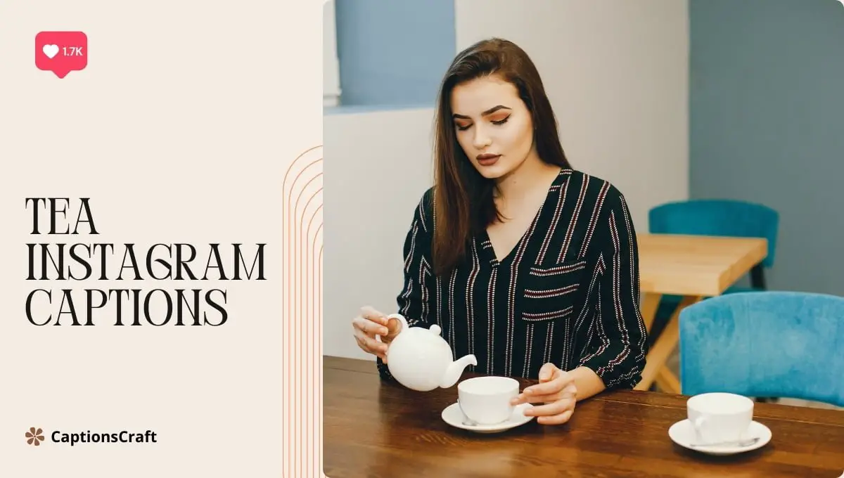 Elevate your tea experience on Instagram with these charming captions. From soothing sips to cozy moments, let tea be your muse. #TeaVibes #SipAndShare