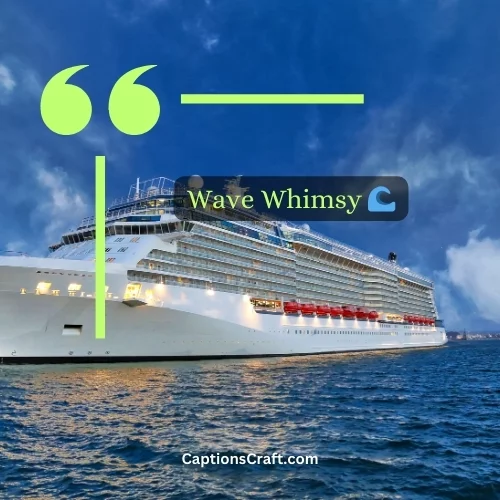 two Word Funny Cruise Captions for Instagram