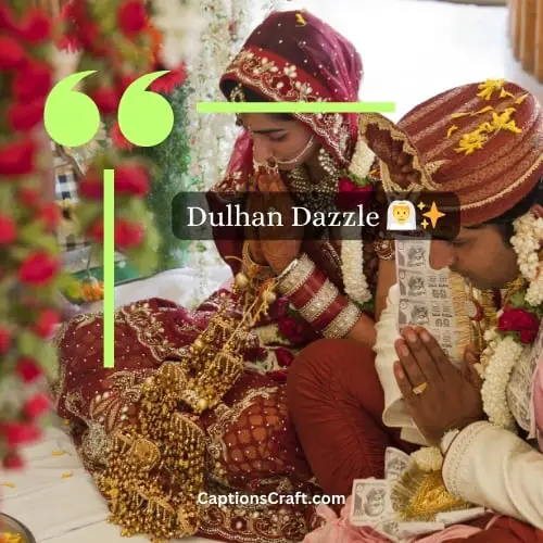 two Word Indian Wedding Instagram Captions
