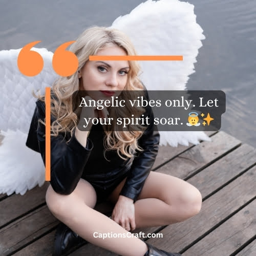 unique  Angel Instagram Captions