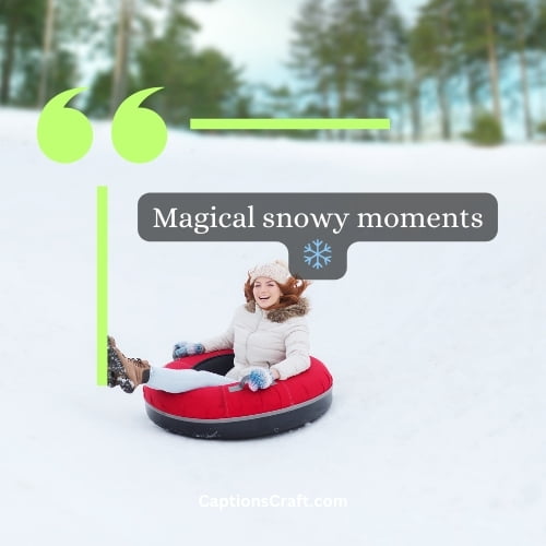 unique Instagram Caption For Snow
