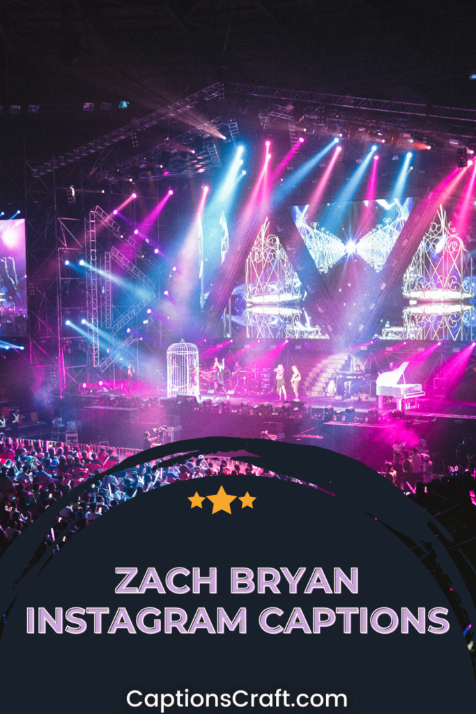 zach bryan concert instagram captions