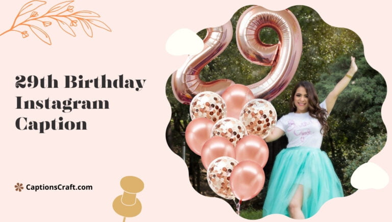 29th birthday instagram captions
