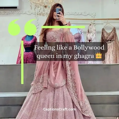 Best Ghagra Captions For Instagram (Writers Choice)