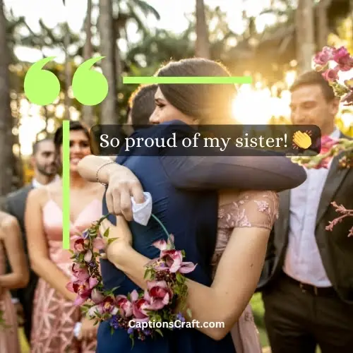 Best Sister Wedding Caption For Instagram (Writers Choice)