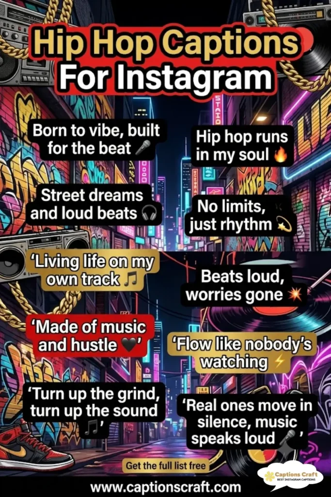 125+ Fresh Hip Hop Captions For Instagram and Quotes That Will Amp Up Your Vibes
