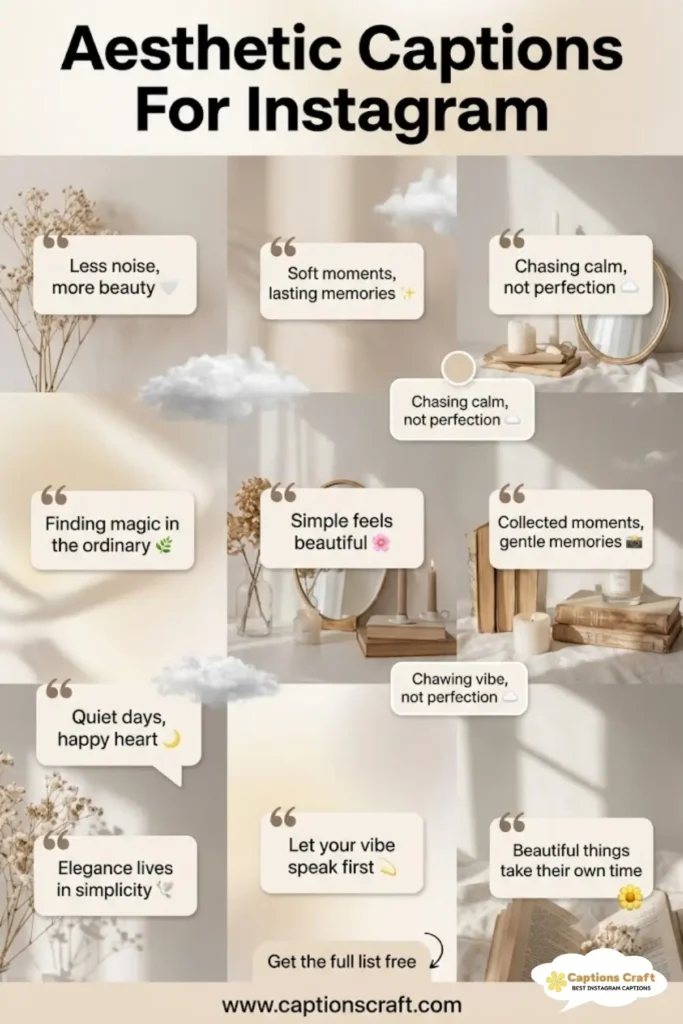 143+ Charming Aesthetic Captions For Instagram and Quotes That Spark Joy in 2026