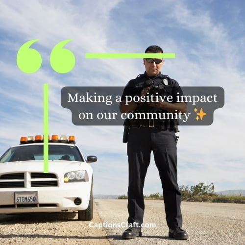 Duo-word Best Police Caption For Instagram (Snappy)