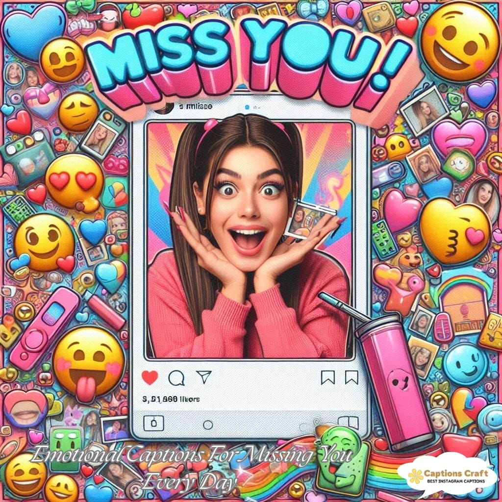 Emotional Captions For Missing You Every Day