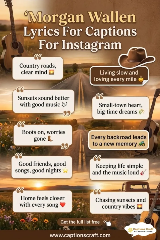 123+ Inspiring Morgan Wallen Lyrics For Captions For Instagram and Quotes in 2026