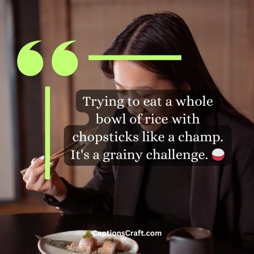 Hilarious Chopsticks Captions For Instagram