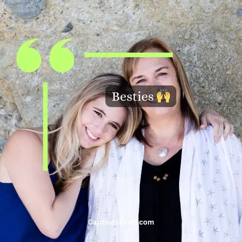 One Word Instagram Captions For Mom And Daughter