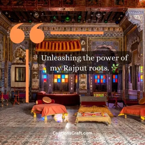 One Word Rajput Caption For Instagram