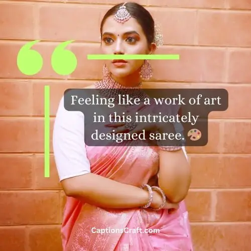 Stunning Instagram captions for saree pics