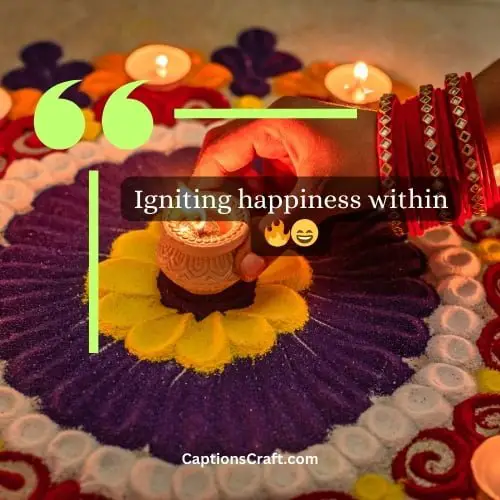 Three Word Diwali Captions For Instagram For Girl (Editors Pick)