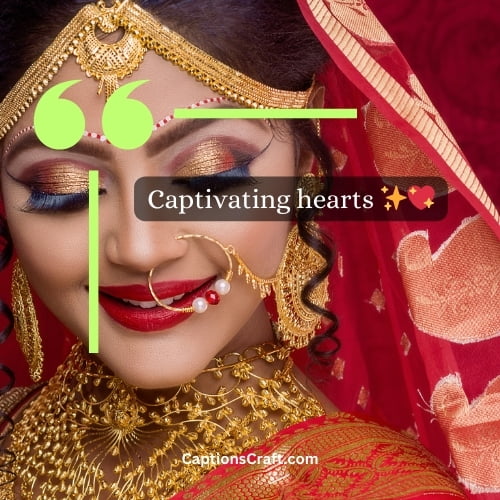 Three Word Indian Bride Captions For Instagram (Editors Pick)
