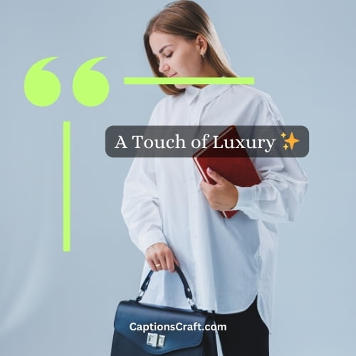 Three Word Luxury Bag Captions For Instagram (Editors Pick)