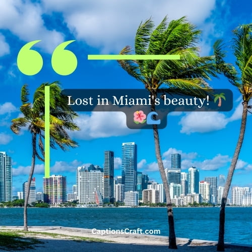 Three-Word Miami Instagram Captions (Editors Pick)