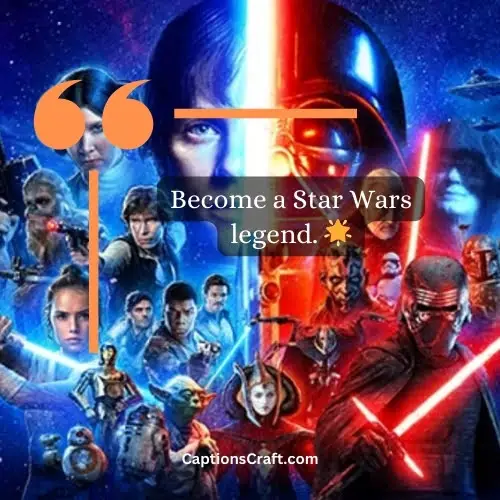 Three Word Star Wars Instagram Captions (Editors Pick)