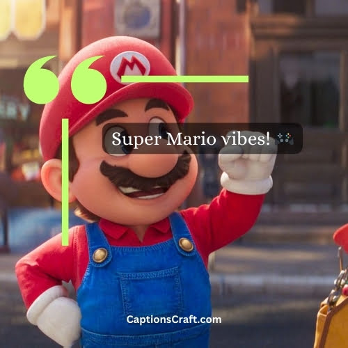 Three Word Super Mario Instagram Captions (Editors Pick)