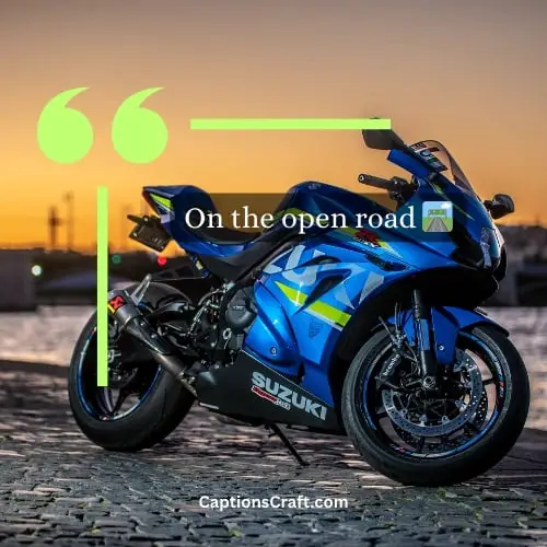 Trio-word Motorcycle Captions For Instagram (Editors Pick)