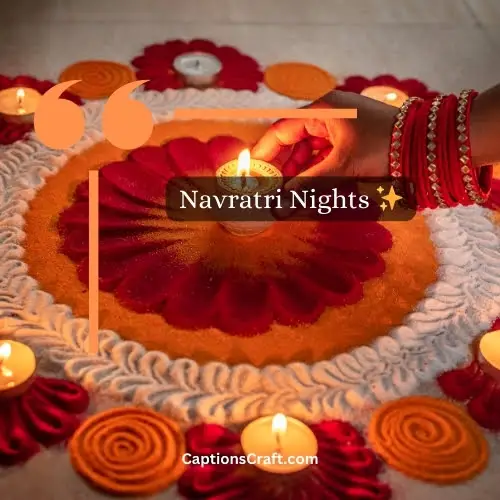 Two Word Short Navratri Captions For Instagram