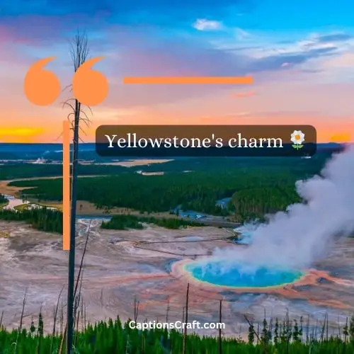 Two Word Yellowstone Instagram Captions