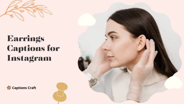 earrings captions for instagram