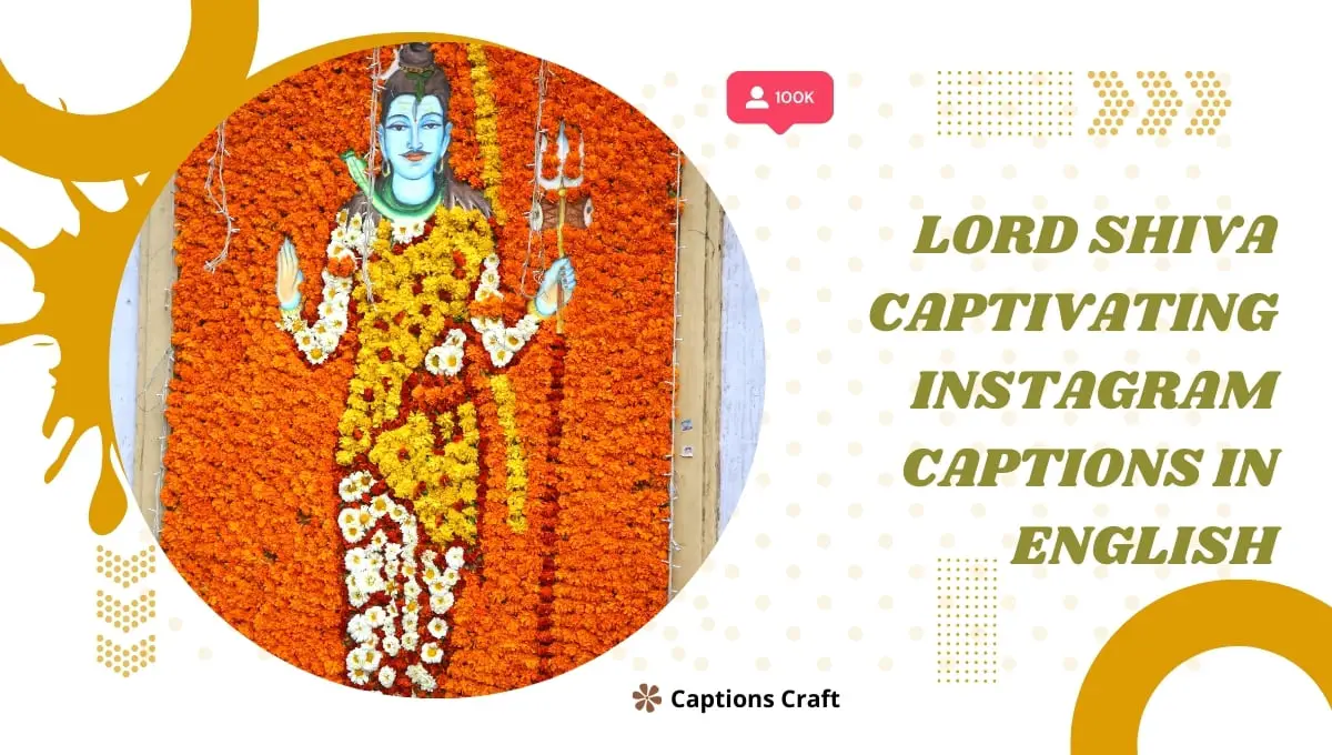 Lord Shiva Captivating Instagram Captions in English