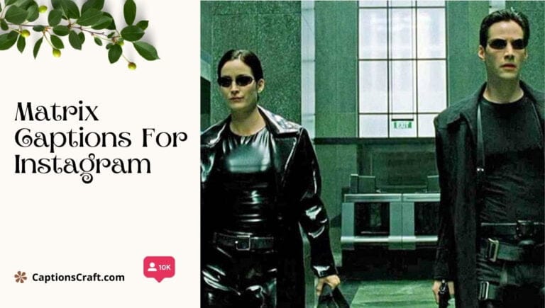 matrix captions for instagram
