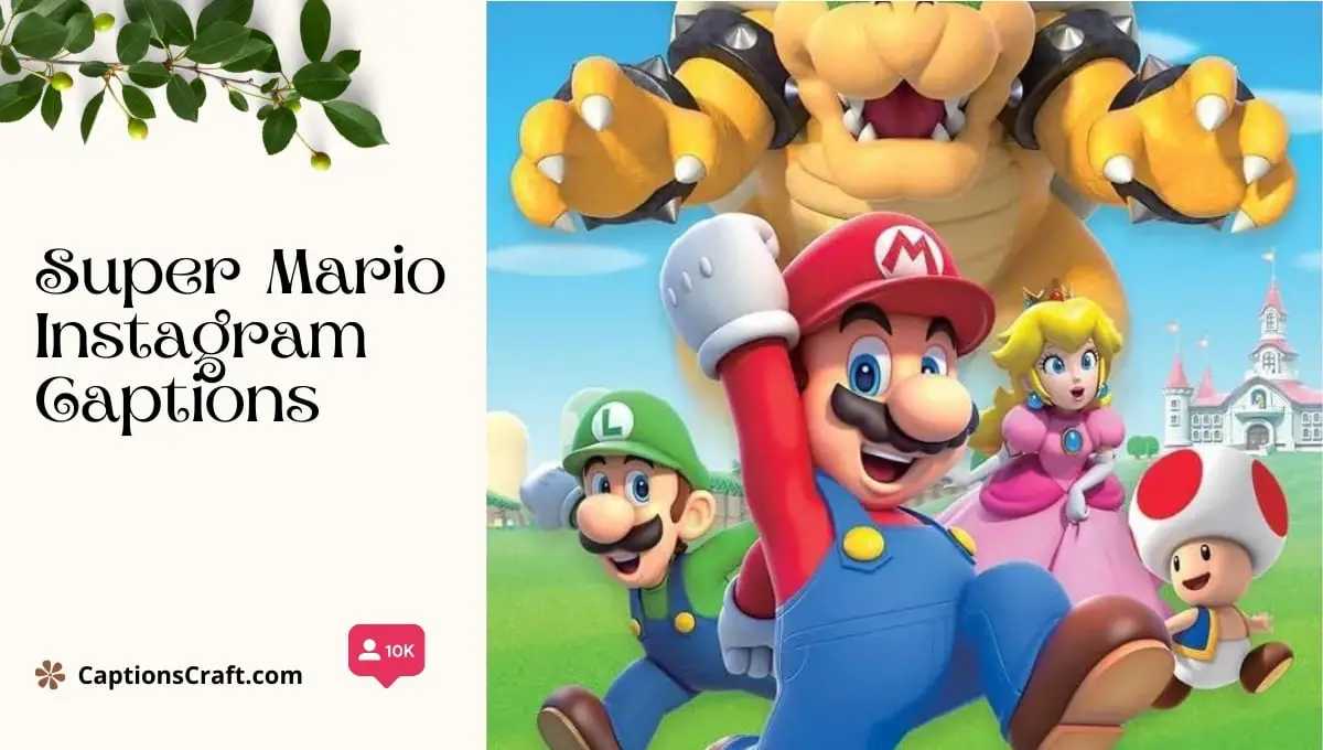 Super Mario Instagram Captions
