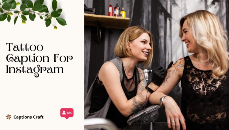 tattoo caption for instagram