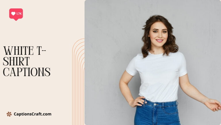 white t shirt captions for instagram