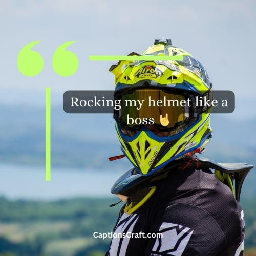 Best Helmet Captions For Instagram