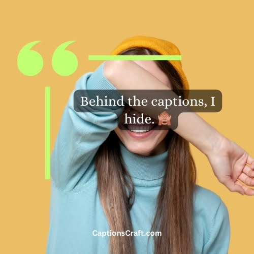 Creative Instagram captions to hide your face