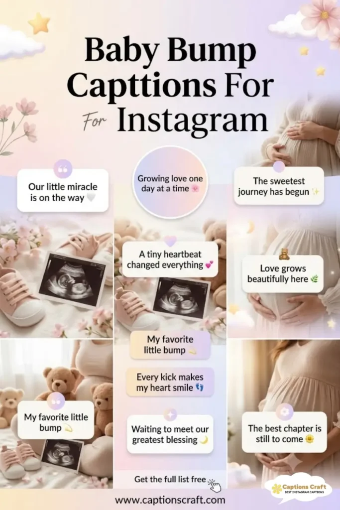 Charming Baby Bump Captions For Instagram and Quotes with 143+ Heartfelt Moments in 2026