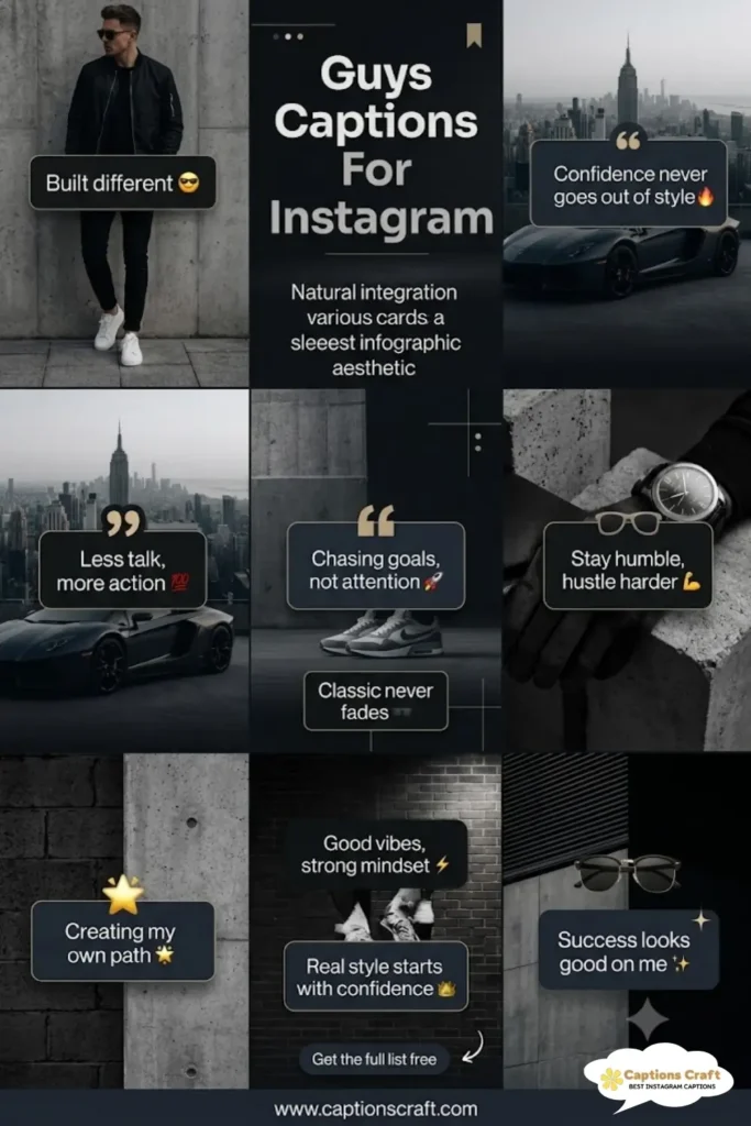 149+ Powerful Guys Captions For Instagram That Will Get You Noticed