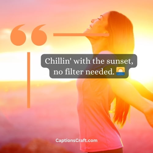 One-word Instagram Captions For Sunset