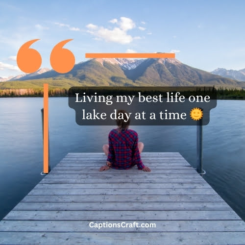 One-word Lake Instagram Captions