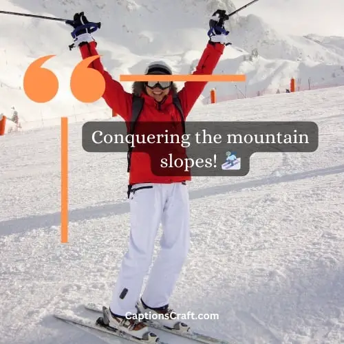 One-word Ski Instagram Captions