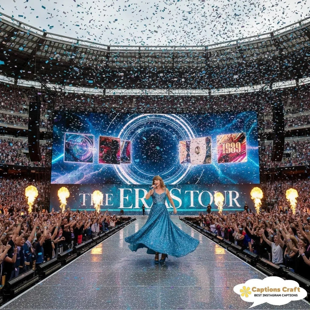 Catchy Eras Tour Captions For Instagram and Quotes with 135+ Unforgettable Vibes