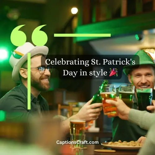 St Patrick's Day Instagram captions