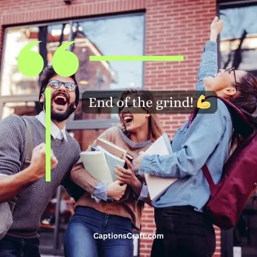 Three Word Instagram Captions For End Of Semester (Editors Pick)