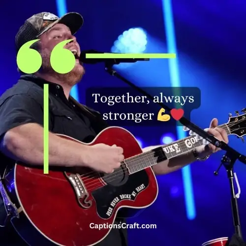 Three Word Luke Combs Instagram Captions For Couples (Editors Pick)