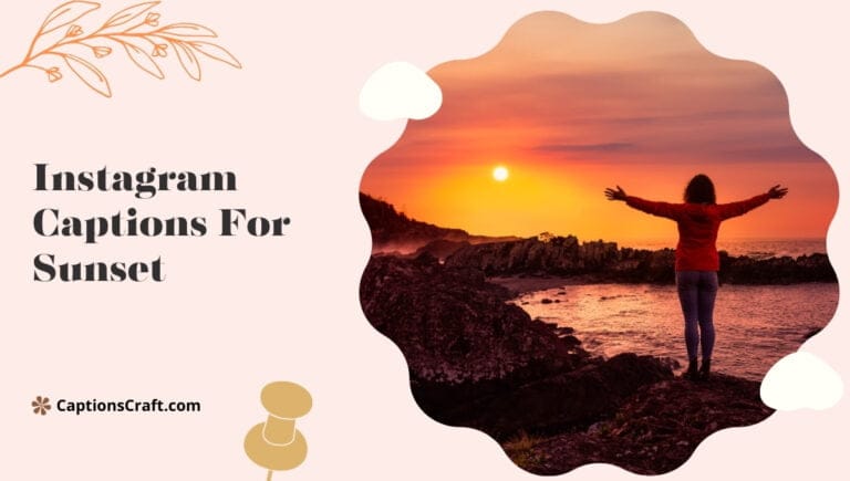 instagram captions for sunset