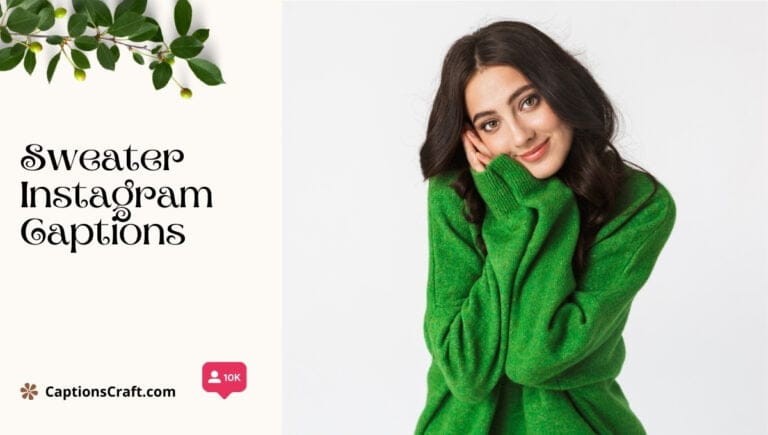 sweater instagram captions